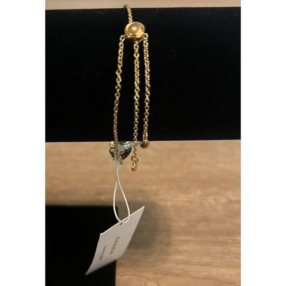 Coach Swarovski Crystal Bracelet Seashell Slider NWT - Picture 2 of 6